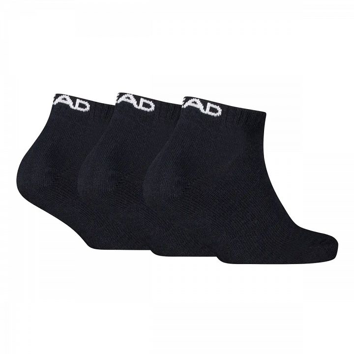 Head Tennis All Sports Sneaker Socks 3P Black